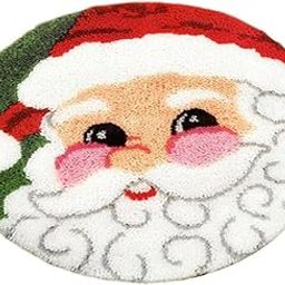 CALANDIS™ Latch Hook Rug Kit Crocheting Yarn Cushion Mat DIY Thread Carpet Craft Santa | Latch Hooking Kits | Latch Hooking | Rug Making | Needlecrafts & Yarn-picture-20