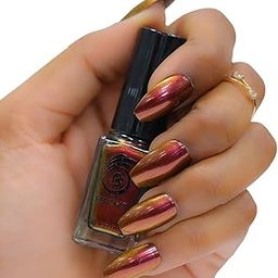 Beromt Multichrome Glossy Finish Nail Polish Shadow Light - Bnp6005, 8 ML-image-5