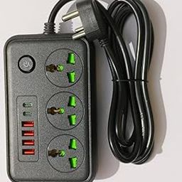 Extension Board for Heavy Appliances Smart Electric Surge Protector Extension Cord Power Plate Extension Board with Universal Sockets Multi Plug for Office & Home Appliances ((T62))-26
