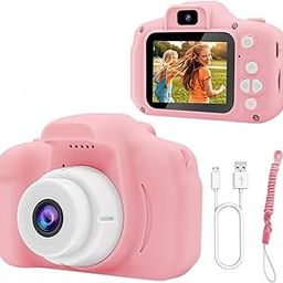 SHARKWAVE Kids Digital Camera, 2.0 Inch Screen, 3MP HD Lens, 1080P Video Recording, Pink-image-33