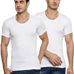 Super Deluxe Round Neck with Sleeve Cotton Men's Vest- White, Feather Soft 100% Combed Cotton, Snug Fit, Quality Stitching - Moisture Absorbing & Breathable-image-7