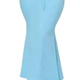 Women's Flared Saree Shapewear Petticoat with Drawstring Waist, Sky Blue-image-85
