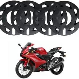 RA ACCESSORIES Carbon Finish Set of 4 Pro Disc New Wheel Cover 17 Inch for R15 V4 Bike Fairing Kit-image-20