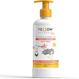 Yellow Naturals Kids Shampoo for 4 to 12yrs | 275 ml | Organic Shampoo & Kids Conditioner, Baby Shampoo, PH Balanced, Rice Protein & Tucuma Butter, Sulphate & Paraben Free, Daily Cleanse for Normal Hair (Apple Peach)-19