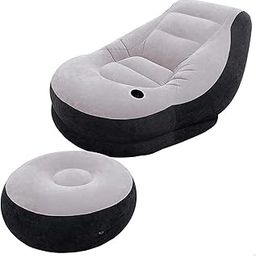 ANAB GI Rubberwood Inflatable 1 Seater Lounge Chair For Adults Foldable Air Couch Sofa For Gaming Bedroom Indoor Outdoor Random Colour,Multicolor-image-38