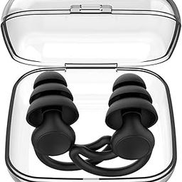 AUGEN Ear Plugs for Sleeping, Noise Canceling, Reusable Silicone Earplugs for Hearing Protection, Waterproof EarPlugs Suitable for Sleeping Swimming Studying Traveling Concerts Airplanes (Black B, M9)-image-78