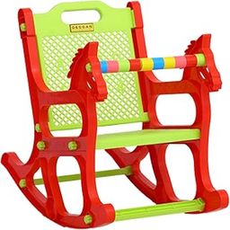DECCAN PLAST Gogo Baby Rocking Chair | Red & Green | Rocker with Backrest | Toy for Children | Anganwadi Kids Toddlers-17