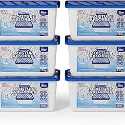 W&E Choice Moisture Absorbers, Portable Humidity Absorber Boxes for Your Bathroom, Closet & Car, Dehumidifier with Fragrance Free, 6 Pack-image-7