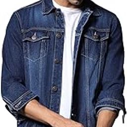 Men's Cotton Standard Length Biker Jacket-image-2