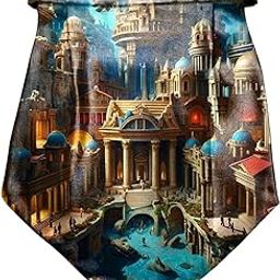 Atlantis Printed Cravat with Matching Pocket Square for Men - Scarf Neckwear Cravat for Men with Matching Pocket Square-picture-37