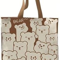 Large Canvas Tote Bag for Women, Zipper Handbags for Women Inner Pocket for Shopping, Office & Daily Use-image-40