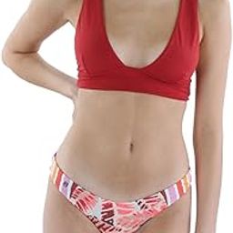 Women's Stripes and Straps Signature Cut Bikini Bottom Swimsuit, Mullti, Small-image-23