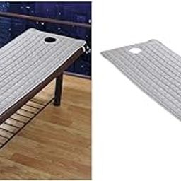 UJEAVETTE 2pcs Non-Slip Massage Table Sheet Cover with Elastic Band 190x80cm Grey-image-32