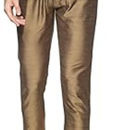 Men's Gold Art Silk Trouser with Drawstring | Elegant & Comfortable | Ideal for Festive-image-11