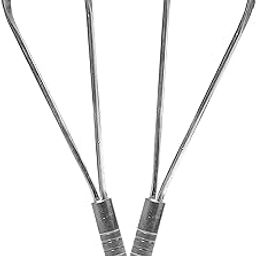 Nurpi steel tongue cleaner | single handle design tongue scraper | Improved Taste Sense & Oral Hygiene|100% stainless steel for adults Easy to Use pack of 2-image-39