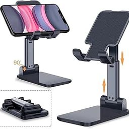 V11 Premium Smart Foldable Tabletop Mobile Stand for Table and Bed & Office use Height Adjustable Universal Phone Holder for All Smartphones & Tablet-9