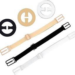Bra Strap Clips & Elastic Holder Combo - 3 PCS Clip and 3 PCS Adjustable Elastic Bra Strap Holder - Anti-Slip Cleavage Enhancer, Bra Strap Converter for Racerback Tops and Dresses D2-picture-10