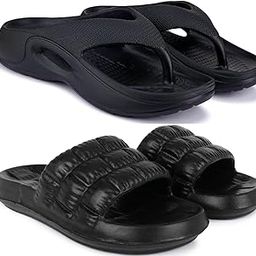 Combo Pack of 2 Slipper/Flip Flops/Slides/Clogs/Sandals for Men (V-600 Vs Box)-image-95