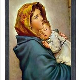 Devatwal Mother Mary And Child Jesus Photo Frame For Wall Mounted Painting (10 * 14 Inch) 1047-LNP-image-20