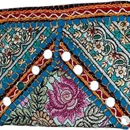 Handcrafted Banjara Patchwork Clutch Bag/Purse, Assorted Pattern For Women And Girls For College, Social Outings, Festivals Or Parties (8INCHES*4INCHES)-image-91