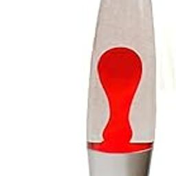 RV Mart Real Lava Lamp 13 Inches Novelty Table Lamp with Soft Molten Red Lava in Clear Fluid Warm Romantic Sensory Calming Infinity Rocket Lamp-20