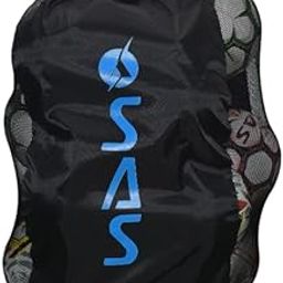 SAS Football Carry Bag (10-12 Balls) - 2 Strips (Black) (Black)-image-13