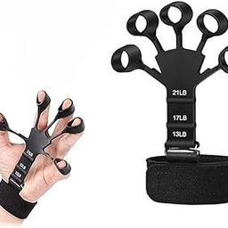 VELUZA Finger Exerciser Finger Stretcher Finger Resistance Band Guitar Strength Trainer Reverse Grip Strengthener Climbing Exercise Equipment Finger Extensor Strengthener for Wrist Hand-image-5
