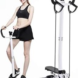 AMPLIN Fitness Stepper, Mini Stepper for Home, Stair Stepper with Handlebars & Large Pedals, Adjustable Training Height, Exercise Bike for Home, Office, Gym, up to 150 kg-picture-3