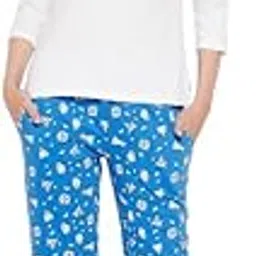 clovia Women's Cotton Printed Top & Pyjama Set-picture-6