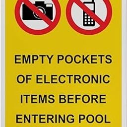 Empty Pockets Of Electronic Sign, 8.5 x 11 in" OSHA Compliant Swimming Pool Sign, Weatherproof Plastic, UV resistant & Easy-to-Read Signage-image-92