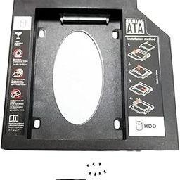 Meri Shopp Aluminum 12.7mm 2nd Hard Disk Drive Caddy Case Adapter for CD/DVD-ROM Optical Bay-19