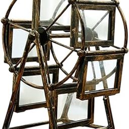 THE STYLE SUTRA Retro Rotating Photo Frame Home Desktop Bedroom Dorm Display 6 Picture Frame Style A-image-51