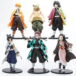 Toysis-Demon Slayer Anime Figurine Collection, 6 Character Set with Stands, Detailed PVC Action Figures, 15 cm Height-image-34