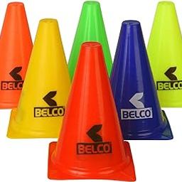 Belco Sports 9 Inch Cone Marker Set (Pack of 12)-18