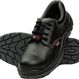 Hillson Bolt Steel Toe ISI and CE Certified Protective Safety Footwear with 200J Toe Cap (Steel Toe, 6) Black-image-15