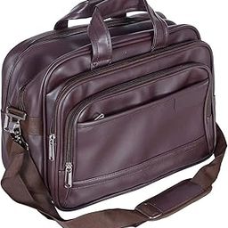 Laptop Bag, Travel Briefcase with Organizer, ExpAndable Large Hybrid Shoulder Bag, Water Resistant Business Messenger Briefcases for Men And Women (Brown)-picture-41