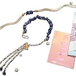 Cut Stone Rakhi and Lumba/Sister Rakhi Combo - Set of 2 (Blue)-image-17
