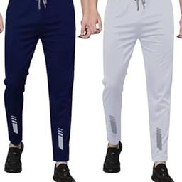 Track Pants for Mens || Joggers for Mens || Men's Sports Regular Fit Polyester Track Pant with Two Side Zipper Pocket (L22 Pack of 2)-image-78