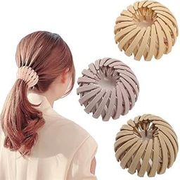 3 Pieces Hair Accessories For Women,Bird Nest Magic Hair Clip,Hair Bun Accessories For Women,Hair Bun Clip-picture-45