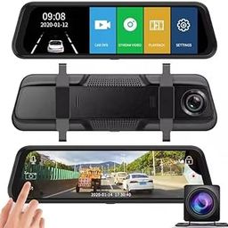 Dual Lens Car Rearview Mirror Dash Camera with Night Vision – 1080p Front and Rear Recording Mirror Cam with Parking Assist and Loop Recording-image-61