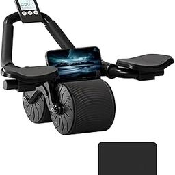 Preptep Ab Roller Wheel with Elbow Support, Automatic Rebound Abdominal Wheel,Ab Roller for Abdominal Exercise Machine,Abs Workout Equipment,Trainer Fitness Belly Training for Men & Women-13