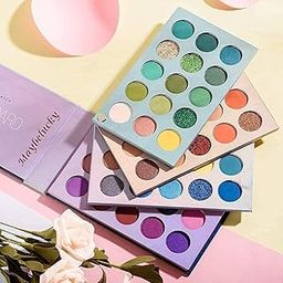 MAYBELUCKY 60 Color Eye shadow Palette Matte, Shimmer, Glitter All in One Highly Pigmented Color Board Eyeshadow Makeup Kit For Girls (All in One-Multicolor) - 75g-picture-45