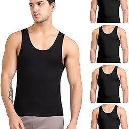 Cotton Vest for Men Sleeveless Lightweight Solid Round Neck Comfort Vests | Ultra-Comfortable, Breathable, and Moisture-Wicking Innerwear Sando for Gym, Yoga, Running, and Daily Casual Wear-image-120