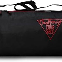 Gym Bags for Men with Separate Shoe Compartment Sports Gym Bags for Women Unisex Duffle Bags for Gym for Carry & Travel Adjustable Duffel Bags Sports Bag - Black & Red-image-15