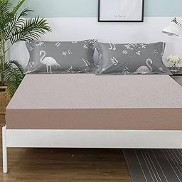 DREAM CARE Luxury Fit Terry Cloth Fitted Mattress Protector 30x75 Inches Single Bed | Waterproof Ultra Soft Mattress Cover | Hypoallergenic Bed Cover (Grey_Pack of 1)-image-56