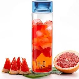 CELLO H2O Glass Fridge Water Bottle with Plastic Cap 920ml, Blue | Leakproof & Durable | Wide Mouth, Easy To Clean | Easy Grip Glass Water Bottle For Kitchen, Home, Office, Gym, Travel-image-25