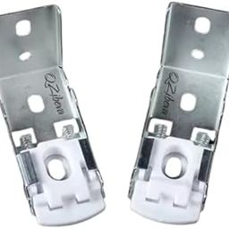 QZIBEVA Pack of 2 Pcs Zebra Bracket Holder Clamp for Zebra Blind Day and Night Blind, Used for Wall mounting or Ceiling White Item Code - ZBB5-19