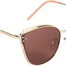 Uv Protected Cateye Sunglasses For Women (Brown Lens|Pink Frame|5852Mg2858)-13