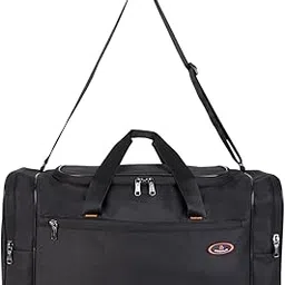 cosmus Spark 42 Litre Stylish Spacious Weekender Duffle Bag Overnighter Travel Duffel Bag (Black)-picture-11