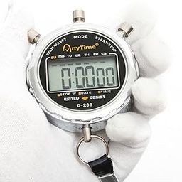 REVHQ Stopwatch,1/100th Second Clock Daily Rainproof Digital Timer for Sports Match,Competition,Coach,Referee,Training,Timing-23